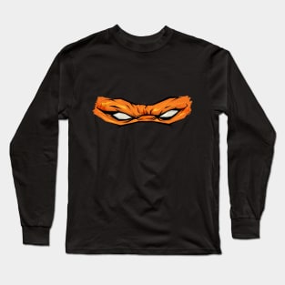 Angry Mikey mask ninja TMNT Long Sleeve T-Shirt